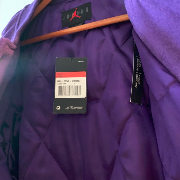 NIKE JORDAN DNA 'LAKERS' VARSITY JACKET (LARGE) - Picture 6 of 7